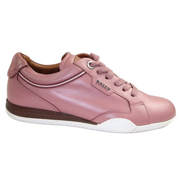 Bally Fridia Rose Pink Lace-Up Vamp Sneaker, Size 37 (US 6.5) - Picture 3 of 10